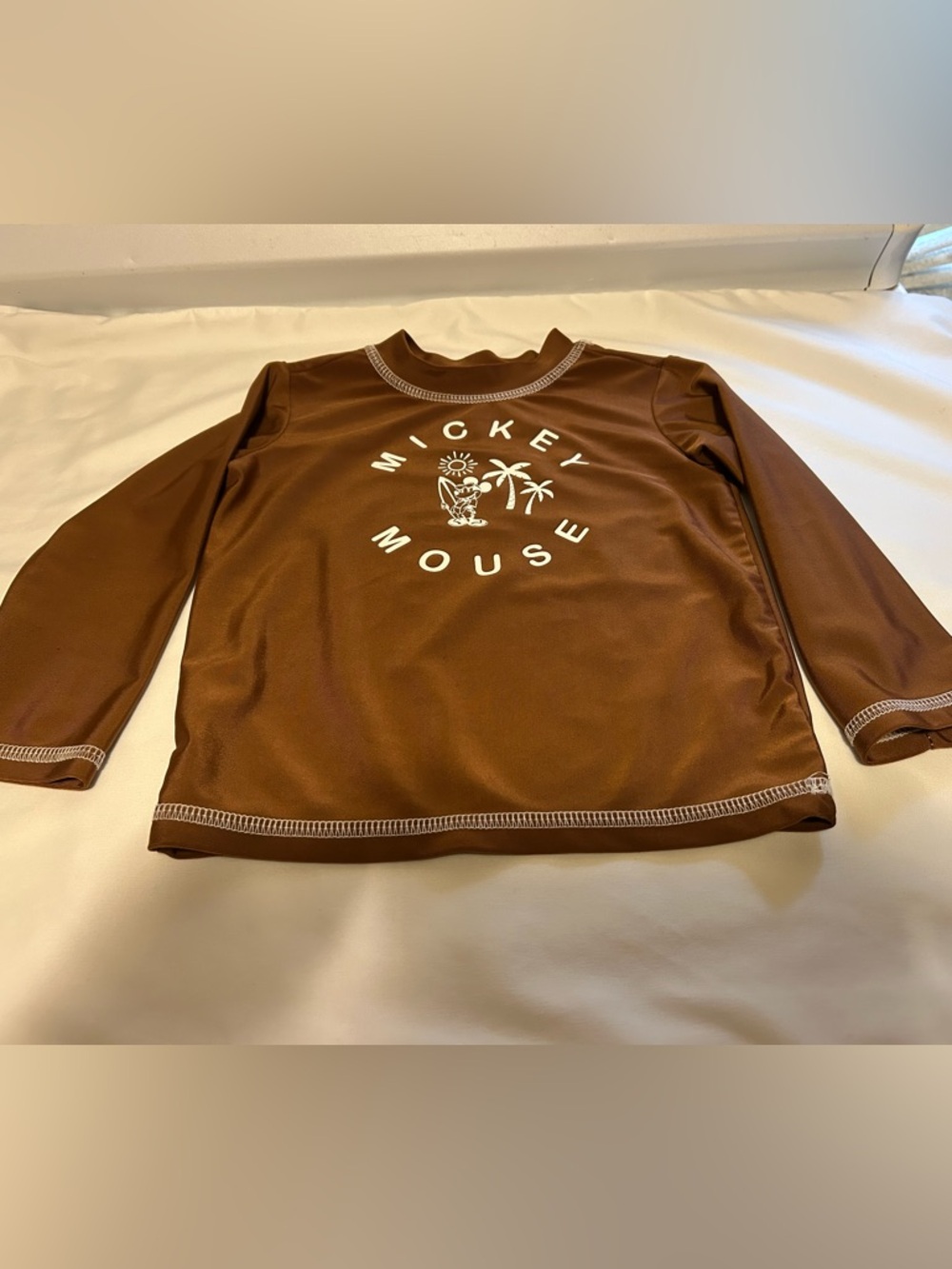 Disney Brown Mickey Mouse Kids Swim Coverup